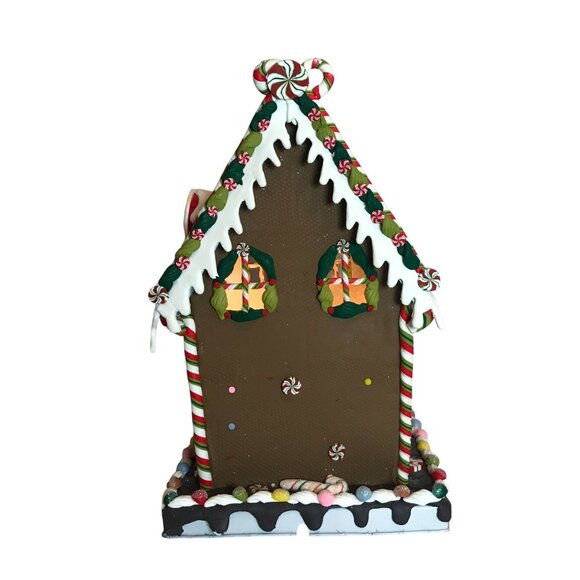 Kurt S. Adler Gingerbread Candy House Light-Up Christmas Decor 13.5" - Picture 14 of 14